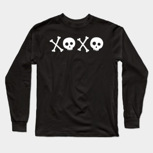 XOXO hugs and kisses skull and bones Long Sleeve T-Shirt